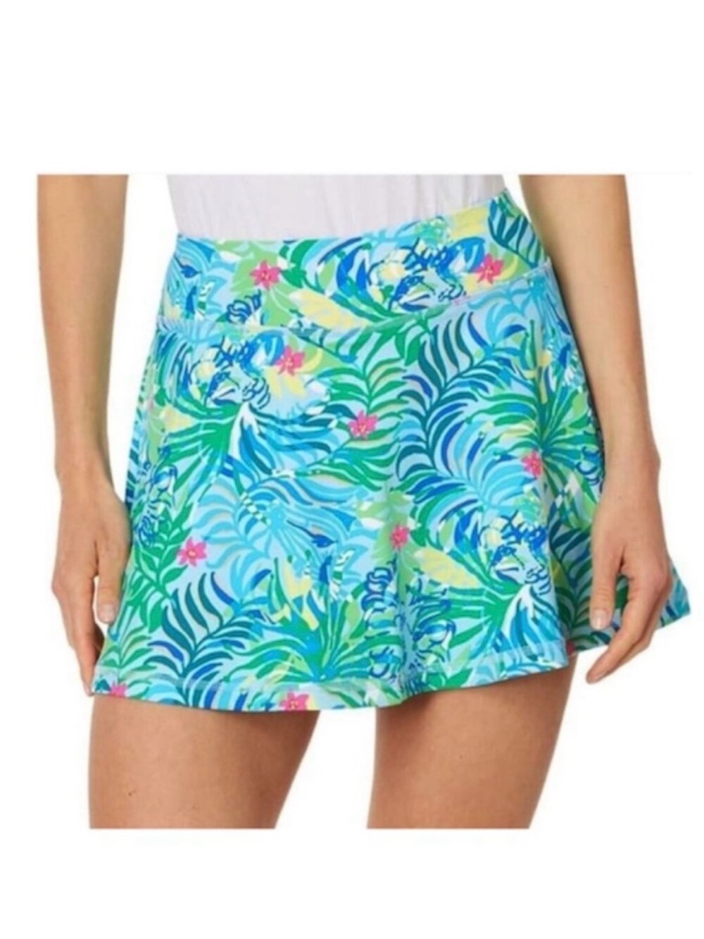 NWT Lilly Pulitzer Luxletic Aila Skort Small S Via Parigi UPF 50+ Tennis Golf